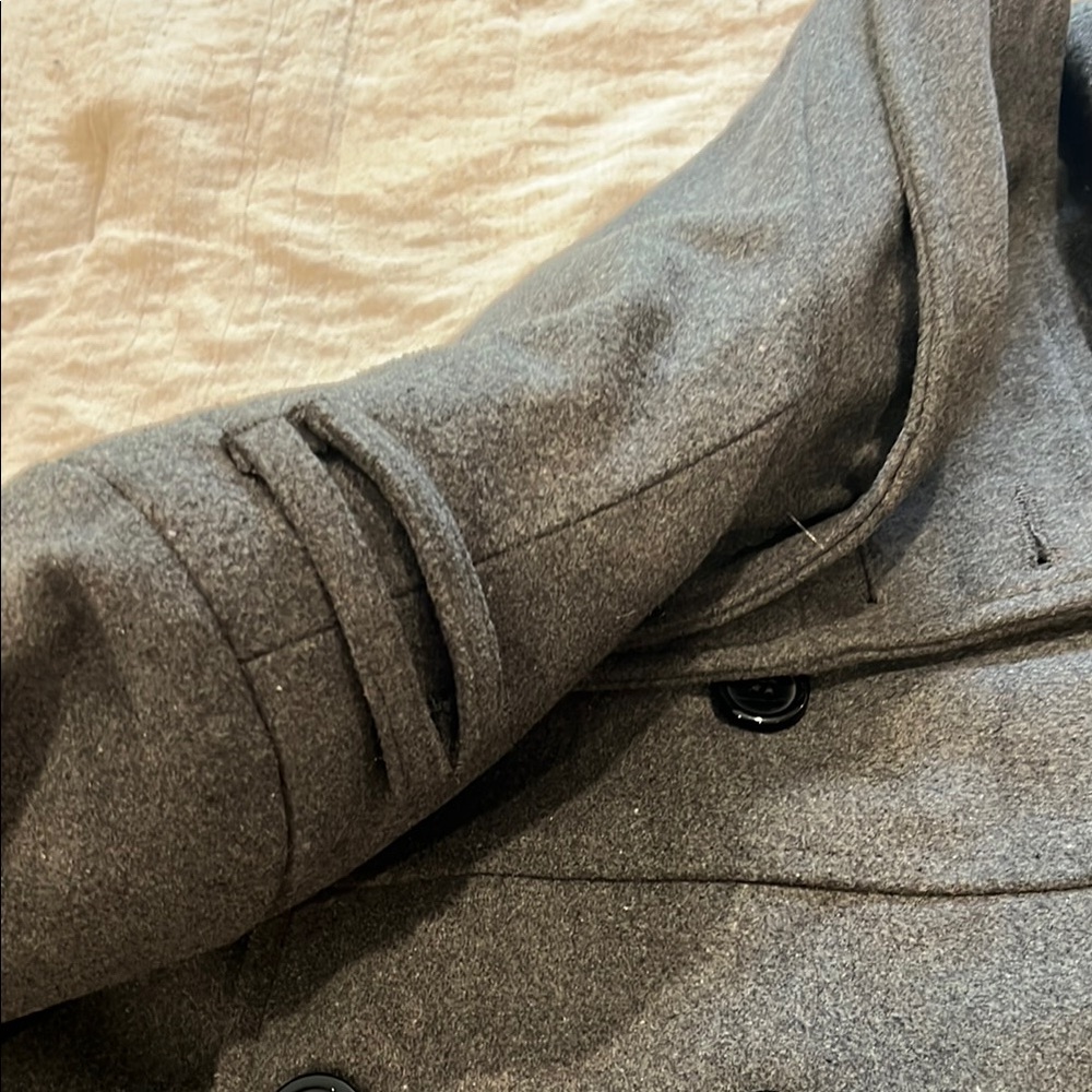 Allegra K Men’s Double-Breasted Trench Coat | Size 44/Medium - Picture 6 of 8